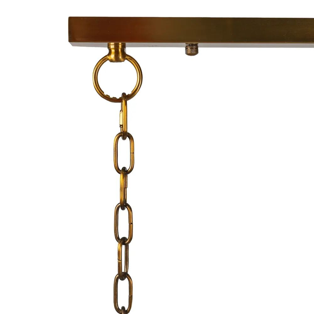 Cafe Lighting FLORENCE Pendant - 16 Light Alabaster Linear-Cafe Lighting-Ozlighting.com.au