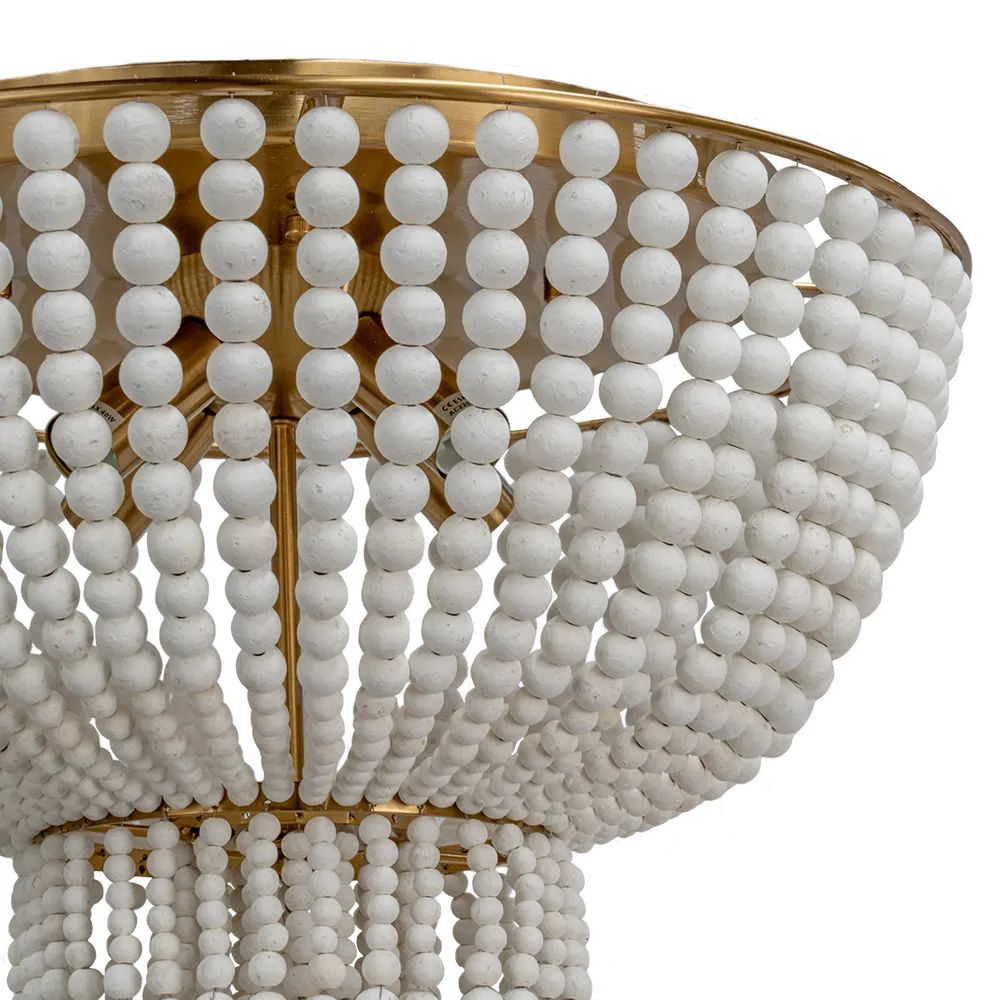 Cafe Lighting MEADOW Ceiling Light - Lane Beaded Flush Mount-Cafe Lighting-Ozlighting.com.au