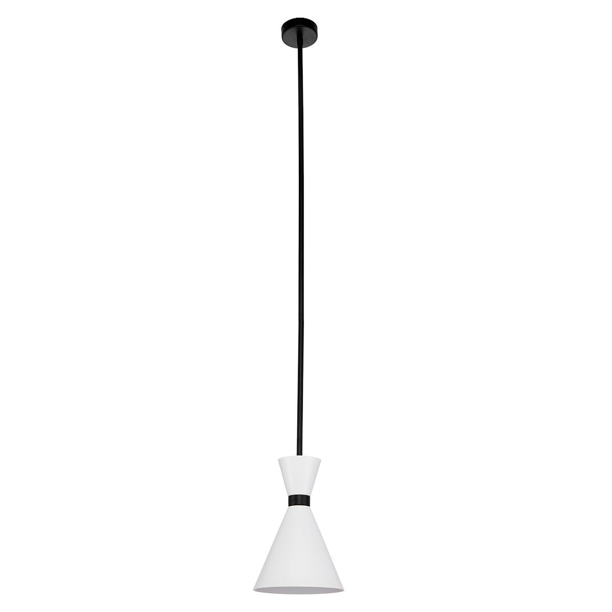 Cafe Lighting OSLO Pendant - White with Black-Cafe Lighting-Ozlighting.com.au