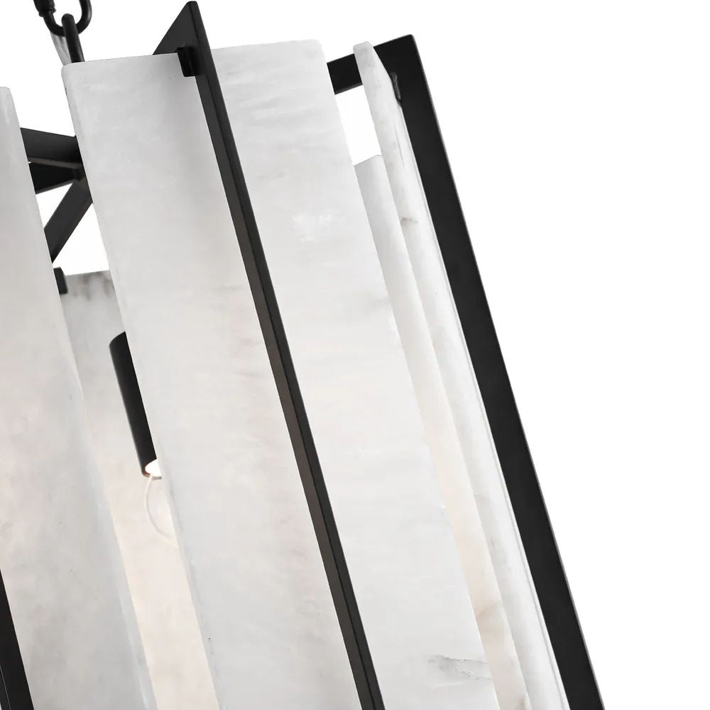 Cafe Lighting PALERMO Pendant - 1 Light Alabaster-Cafe Lighting-Ozlighting.com.au