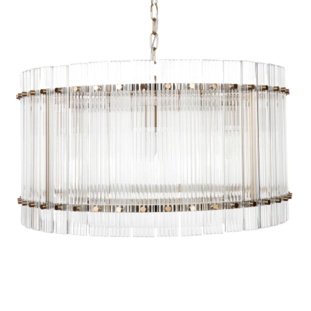 Cafe Lighting PALOMA - 12 Light Clear Glass Round Pendant-Cafe Lighting-Ozlighting.com.au