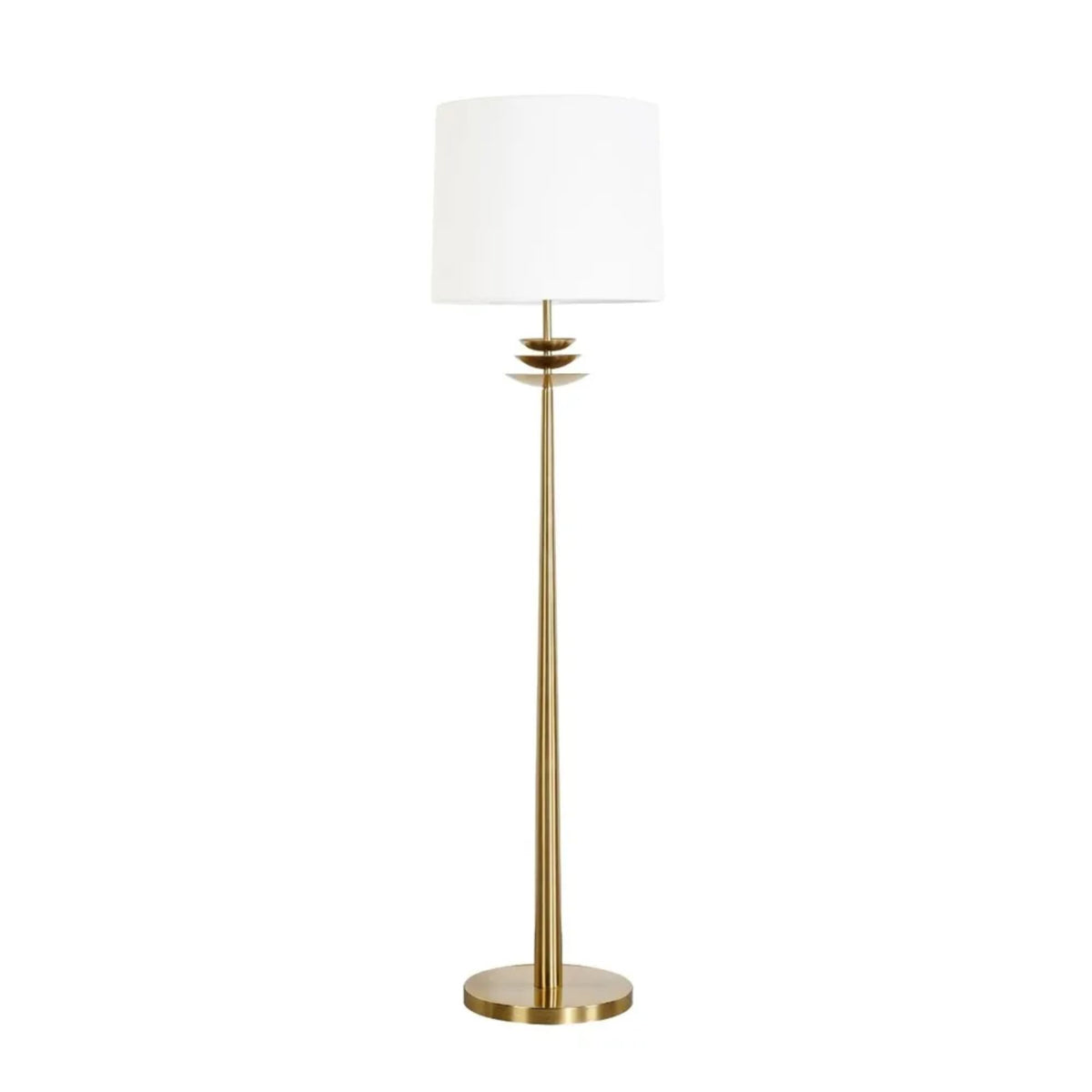 Cafe Lighting REGINA Floor Lamp Antique Brass Foot Switch-Cafe Lighting-Ozlighting.com.au
