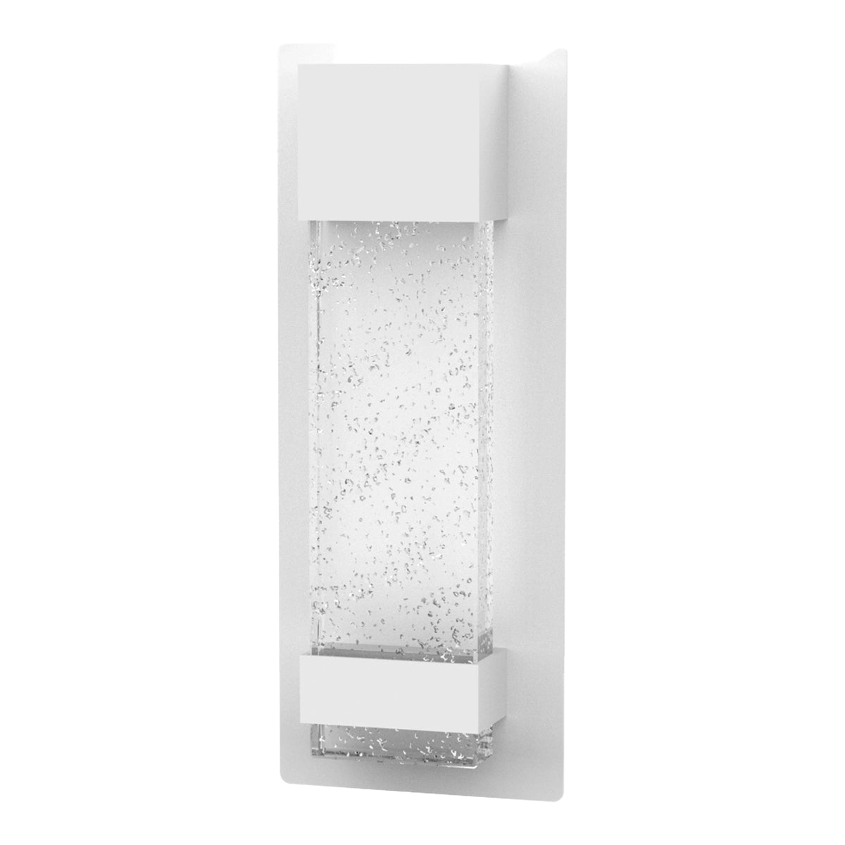 Calibo Coot Small Rectangular Bubble Glass Weatherproof LED Exterior Wall Light-Calibo-Ozlighting.com.au