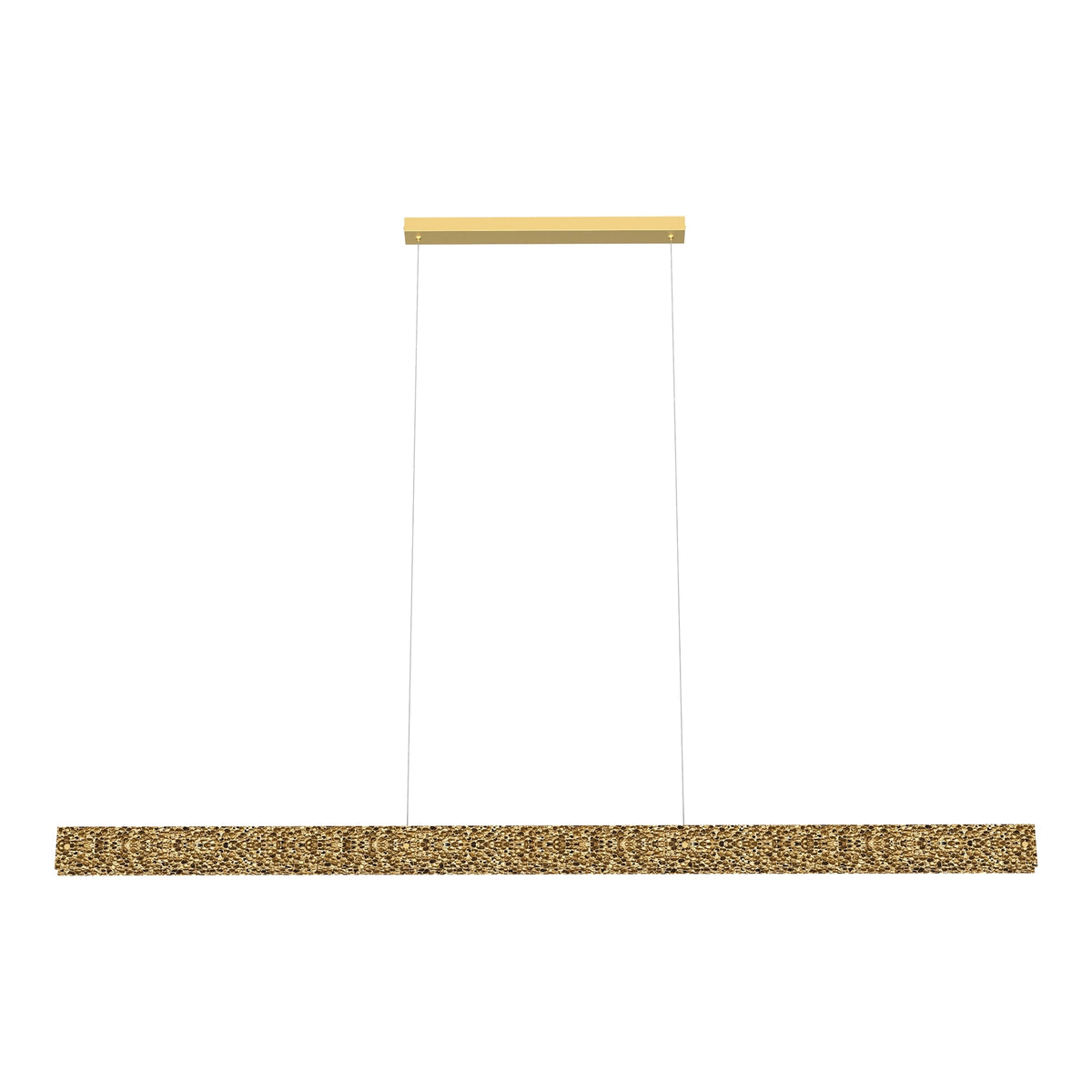 Calibo Couas LED Linear Pendant - Textured Honeycomb Tri-Colour, 2000mm-Calibo-Ozlighting.com.au
