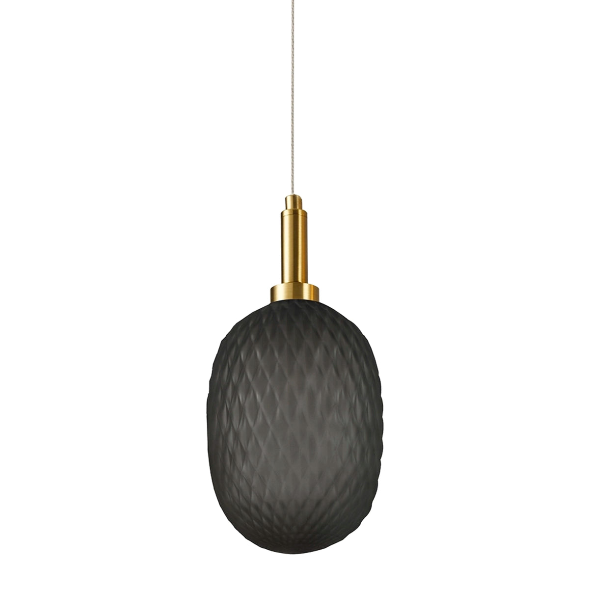 Calibo Lark Diamond Pattern 124mm Glass Pendant-Calibo-Ozlighting.com.au