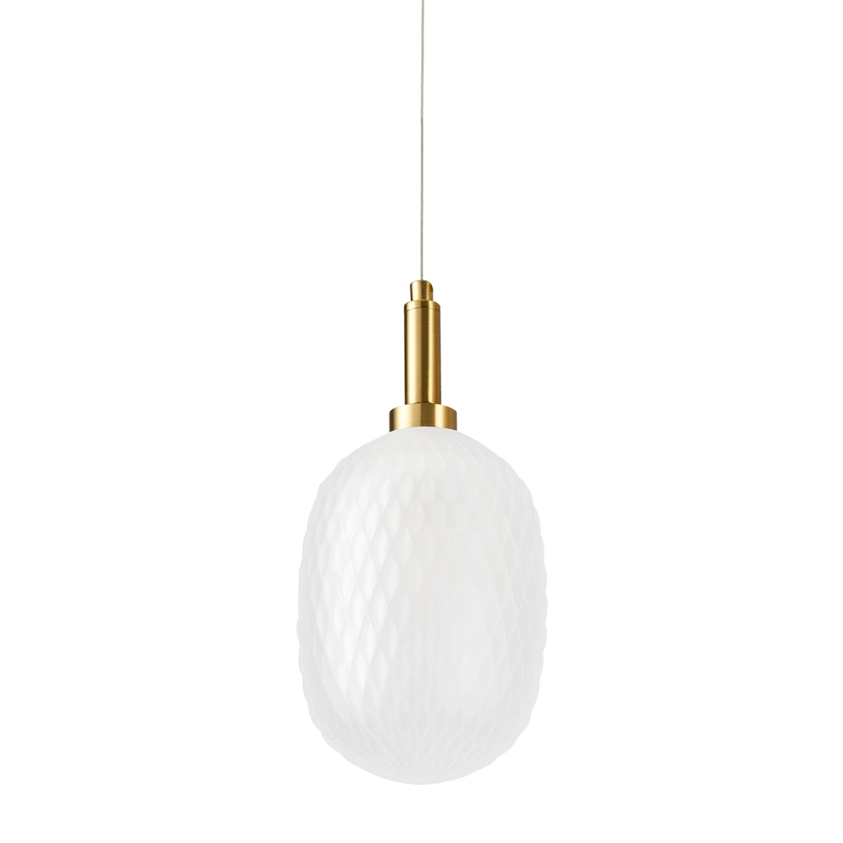 Calibo Lark Diamond Pattern 150mm Glass Pendant-Calibo-Ozlighting.com.au