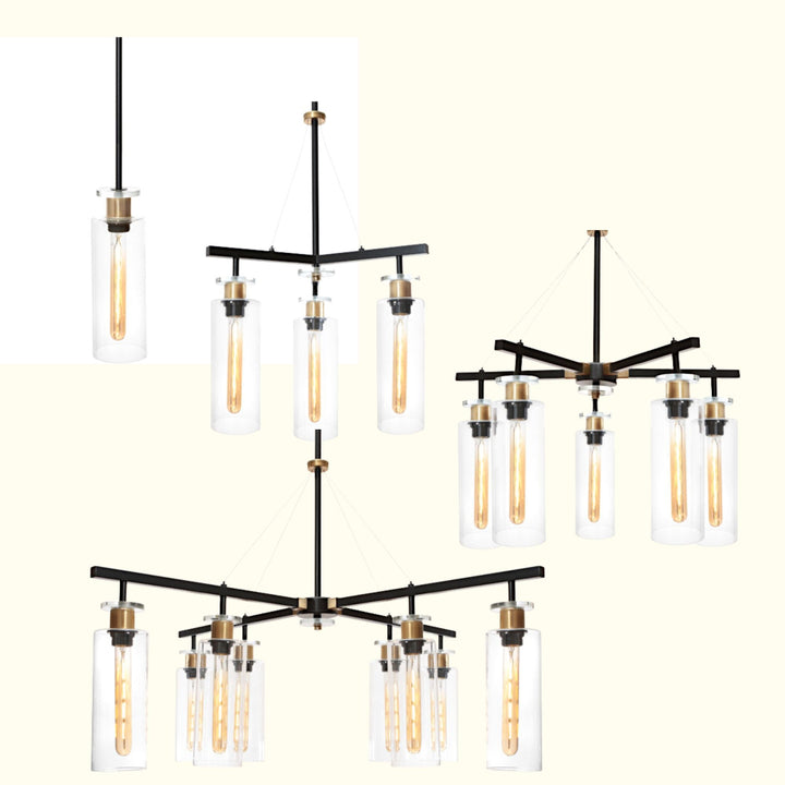 Cougar BOURNE - 1/3/5/8 Light Pendant-Cougar Lighting-Ozlighting.com.au