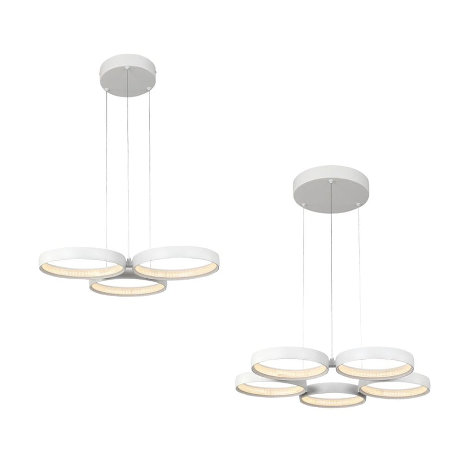 Cougar OLYMPUS - 3/5 Light White Pendant-Cougar Lighting-Ozlighting.com.au