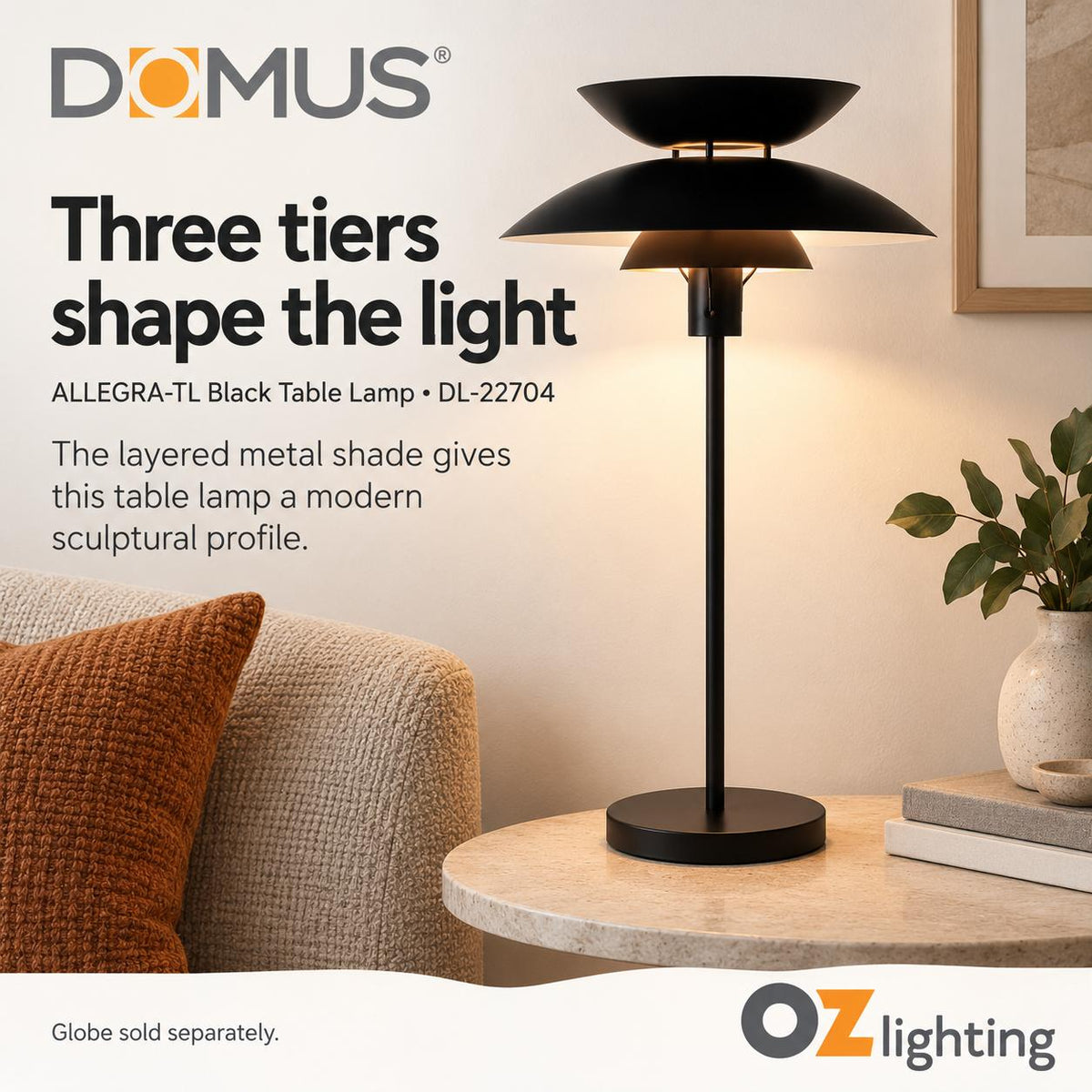Domus ALLEGRA-TL Table Lamp-Domus Lighting-Ozlighting.com.au
