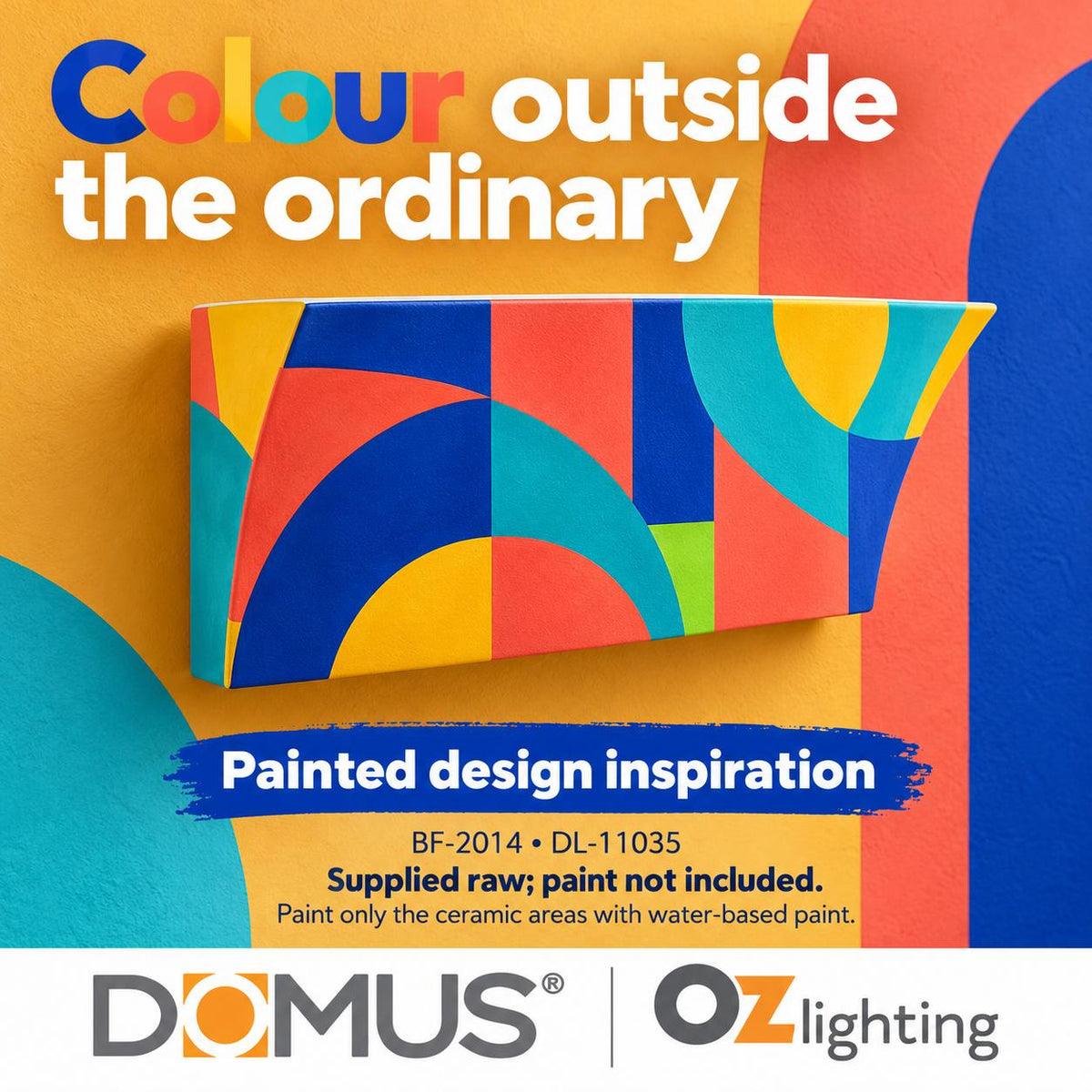 Domus BF-2014 Wall Light - Ceramic, Raw-Domus Lighting-Ozlighting.com.au