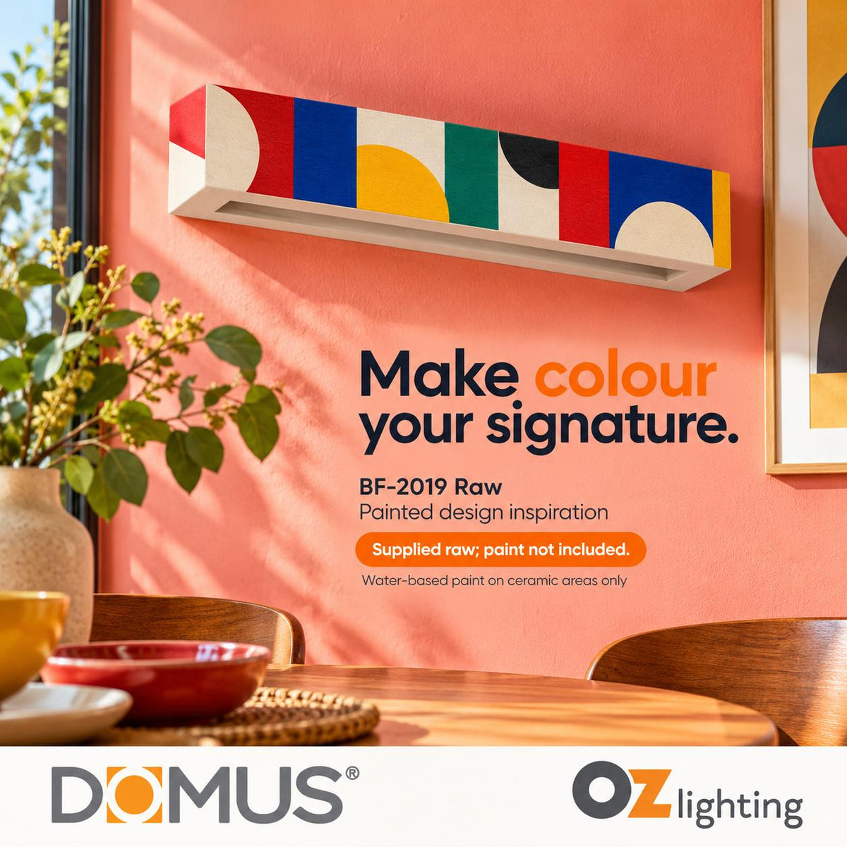 Domus BF-2019 Wall Light - Ceramic, Raw-Domus Lighting-Ozlighting.com.au