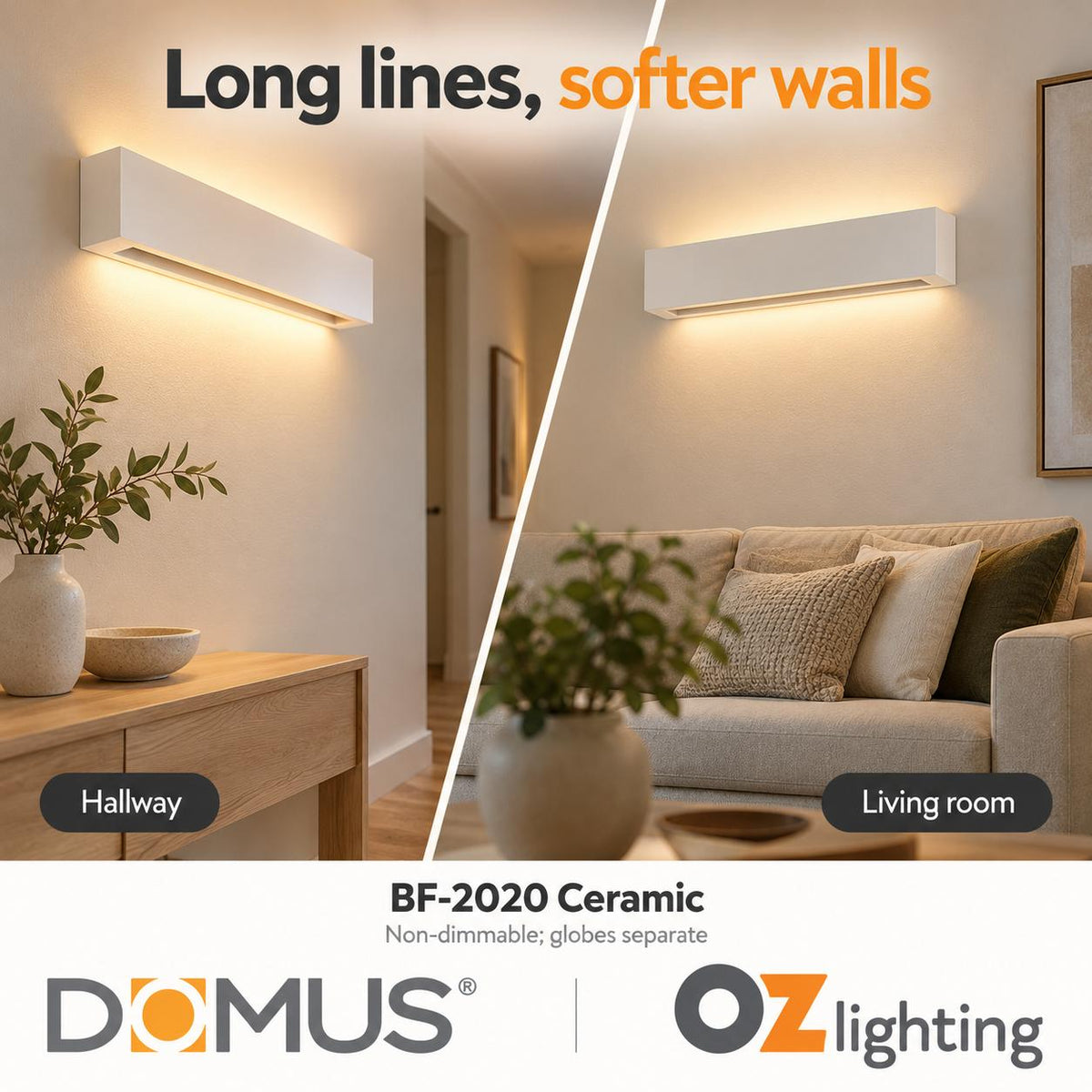 Domus BF-2020 Wall Light - Ceramic, Raw-Domus Lighting-Ozlighting.com.au