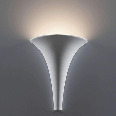 Domus BF-2185 - Paintable Ceramic Funnel Interior Wall Light - Raw-Domus Lighting-Ozlighting.com.au