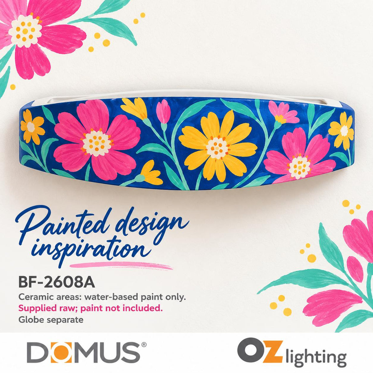 Domus BF-2608A Wall Light - Ceramic, Raw-Domus Lighting-Ozlighting.com.au
