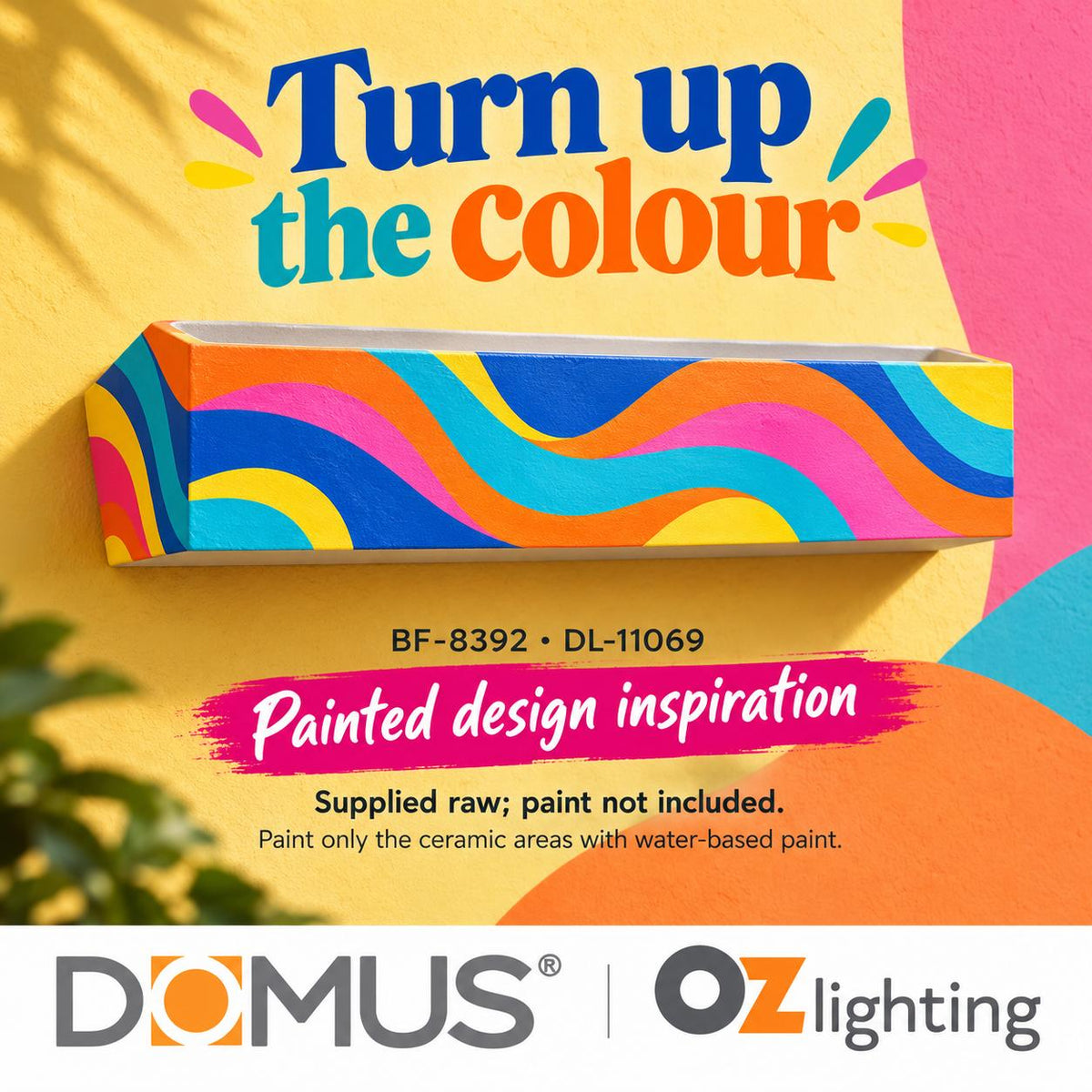 Domus BF-8392 Wall Light - Ceramic, Raw-Domus Lighting-Ozlighting.com.au