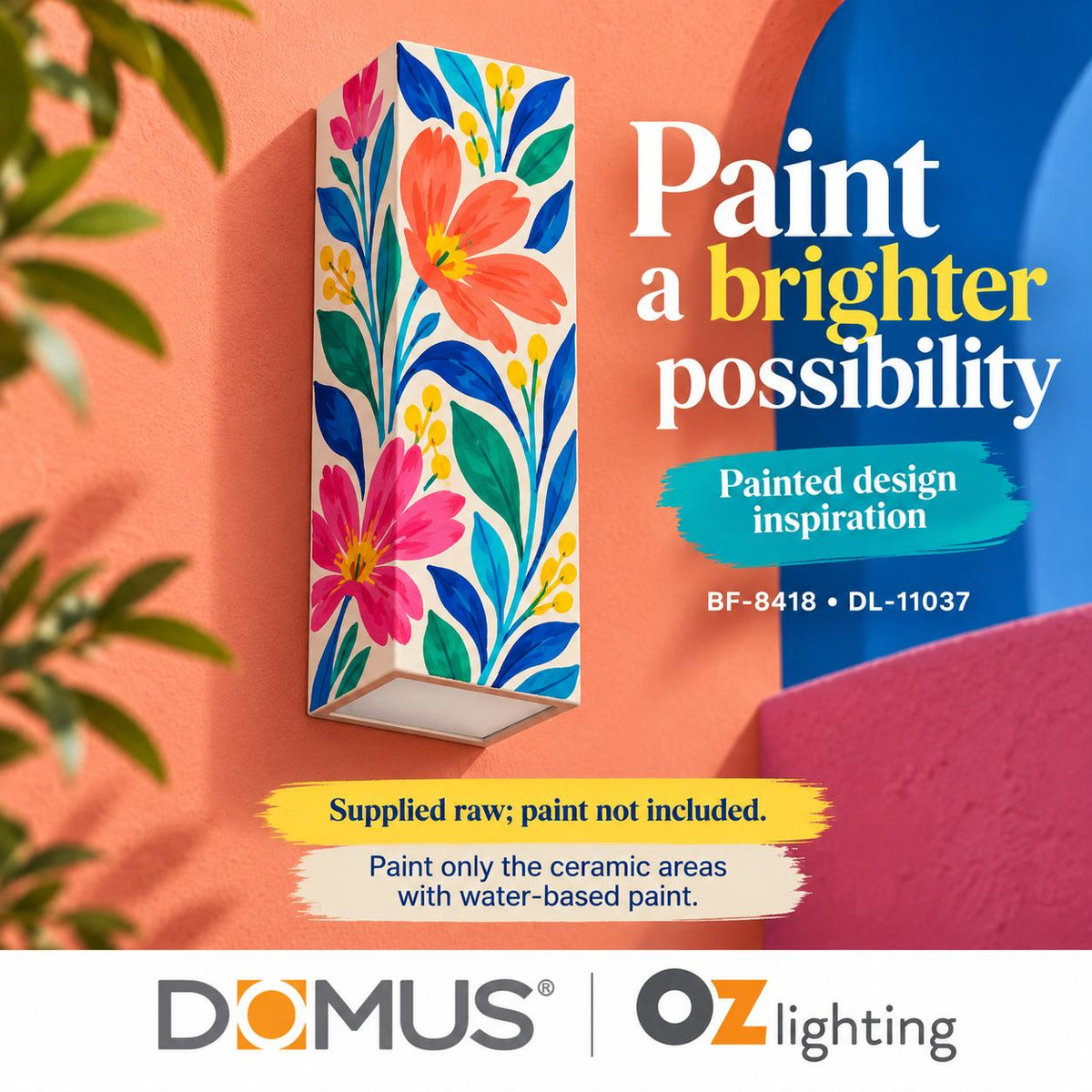 Domus BF-8418 Wall Light - Ceramic, Raw-Domus Lighting-Ozlighting.com.au