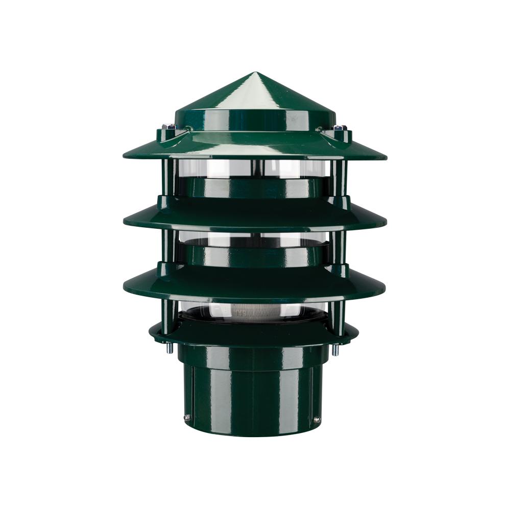 Domus BL-100 Bollard Head - Three Tier Garden Light Powder Coated Finish-Domus Lighting-Ozlighting.com.au