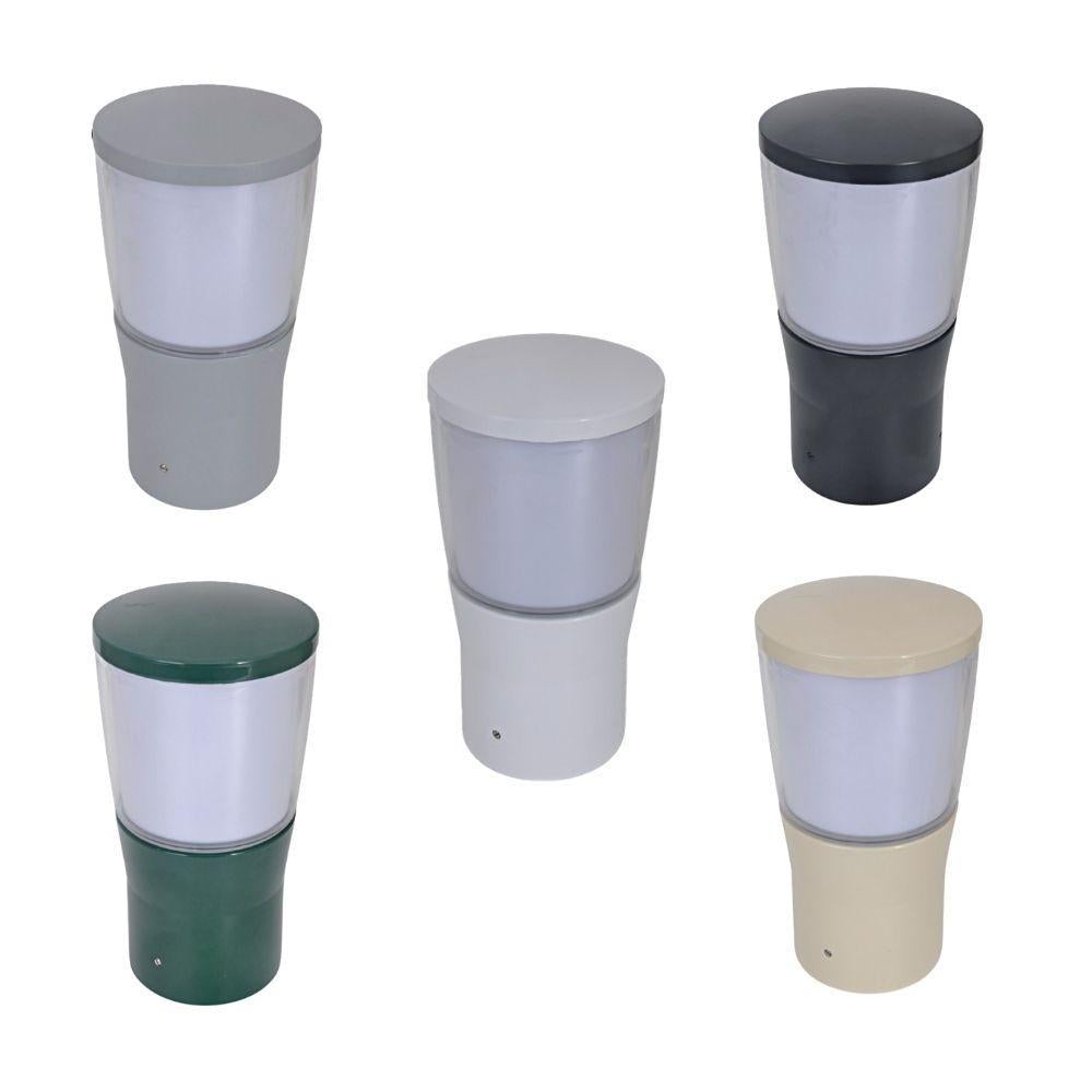 Domus BL-200 - Conical Opal Bollard Head Garden Light Powder Coated Finish-Domus Lighting-Ozlighting.com.au