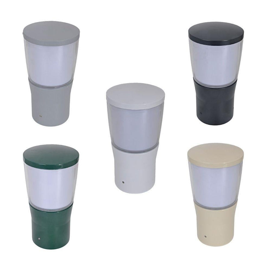Domus BL-200 - Conical Opal Bollard Head Garden Light Powder Coated Finish-Domus Lighting-Ozlighting.com.au