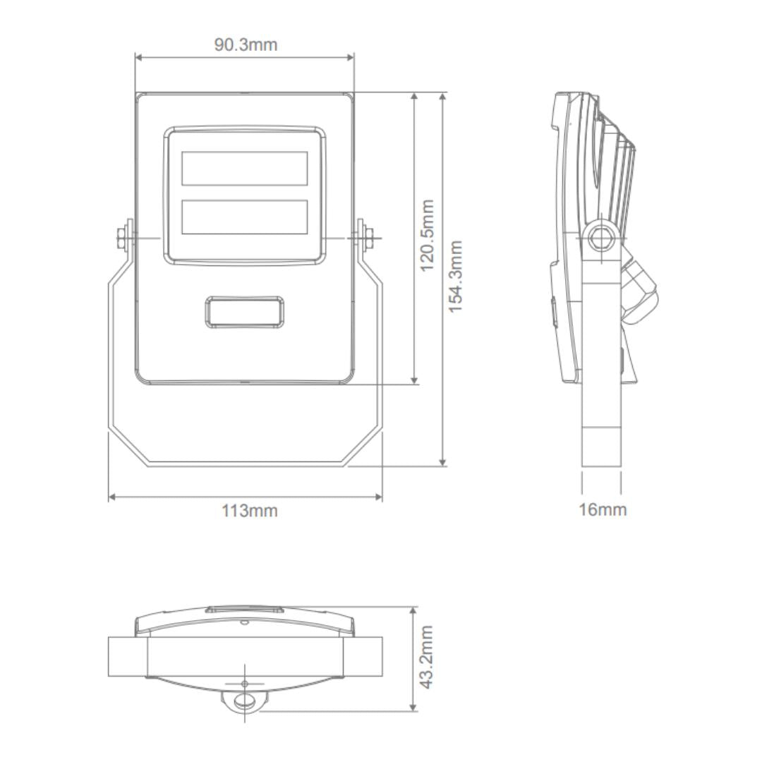 Domus BLAZE-10 10W DIY Coastal LED Floodlight IP66 5000K-Domus Lighting-Ozlighting.com.au