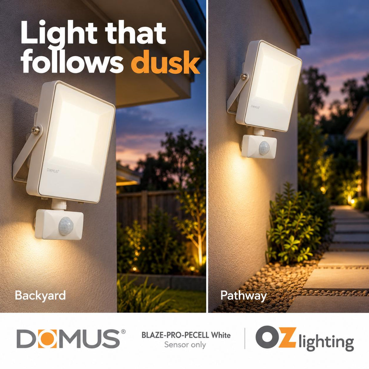 Domus BLAZE-PRO-PECELL PE-CELL Plug - & Play Sensor to suit Domus BLAZE-PRO Series-Domus Lighting-Ozlighting.com.au