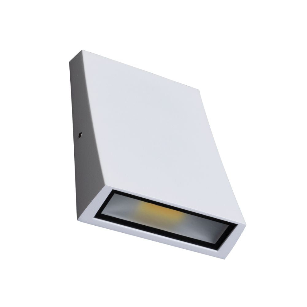 Domus DENT-1-WB - 6W LED Tri-Colour Down Facing Modern Exterior Wall Light IP54-Domus Lighting-Ozlighting.com.au