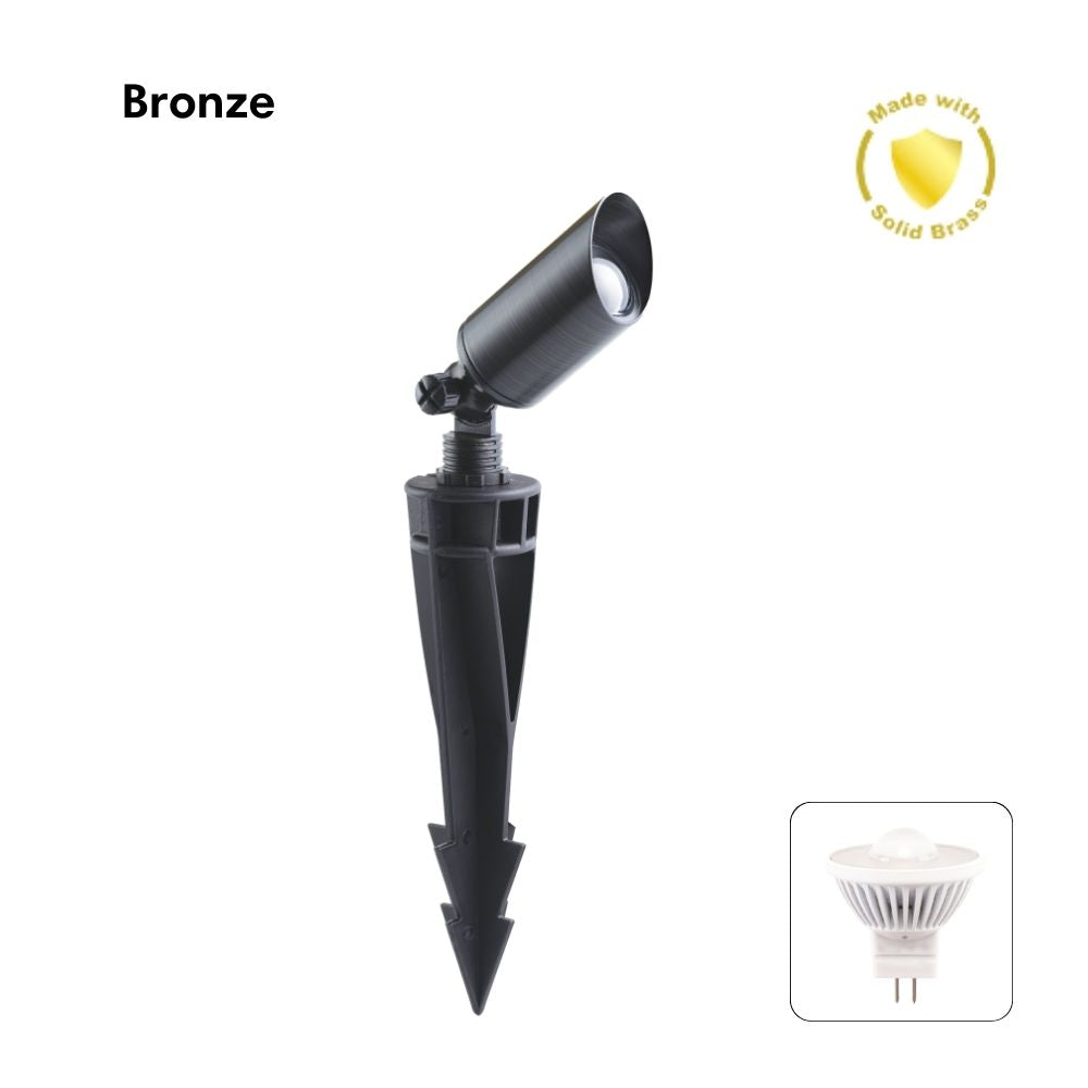 Domus DUSK-SPIKE-MR11 LED Garden Spike Light - 3W, 12V DC, IP65 - DRIVER REQUIRED-Domus Lighting-Ozlighting.com.au