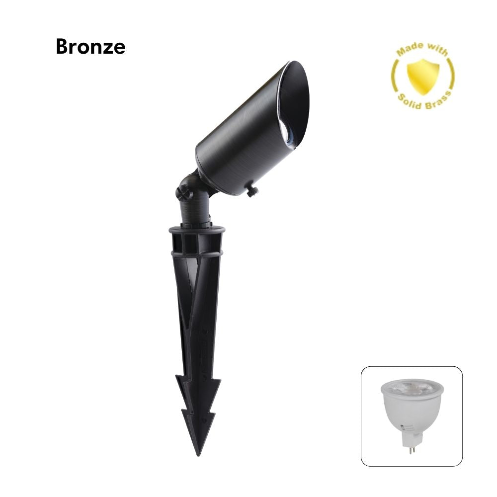 Domus DUSK-SPIKE-MR16 LED Garden Spike Light - 6W, 12V DC, MR16, Tri-Colour, IP65 - DRIVER REQUIRED-Domus Lighting-Ozlighting.com.au
