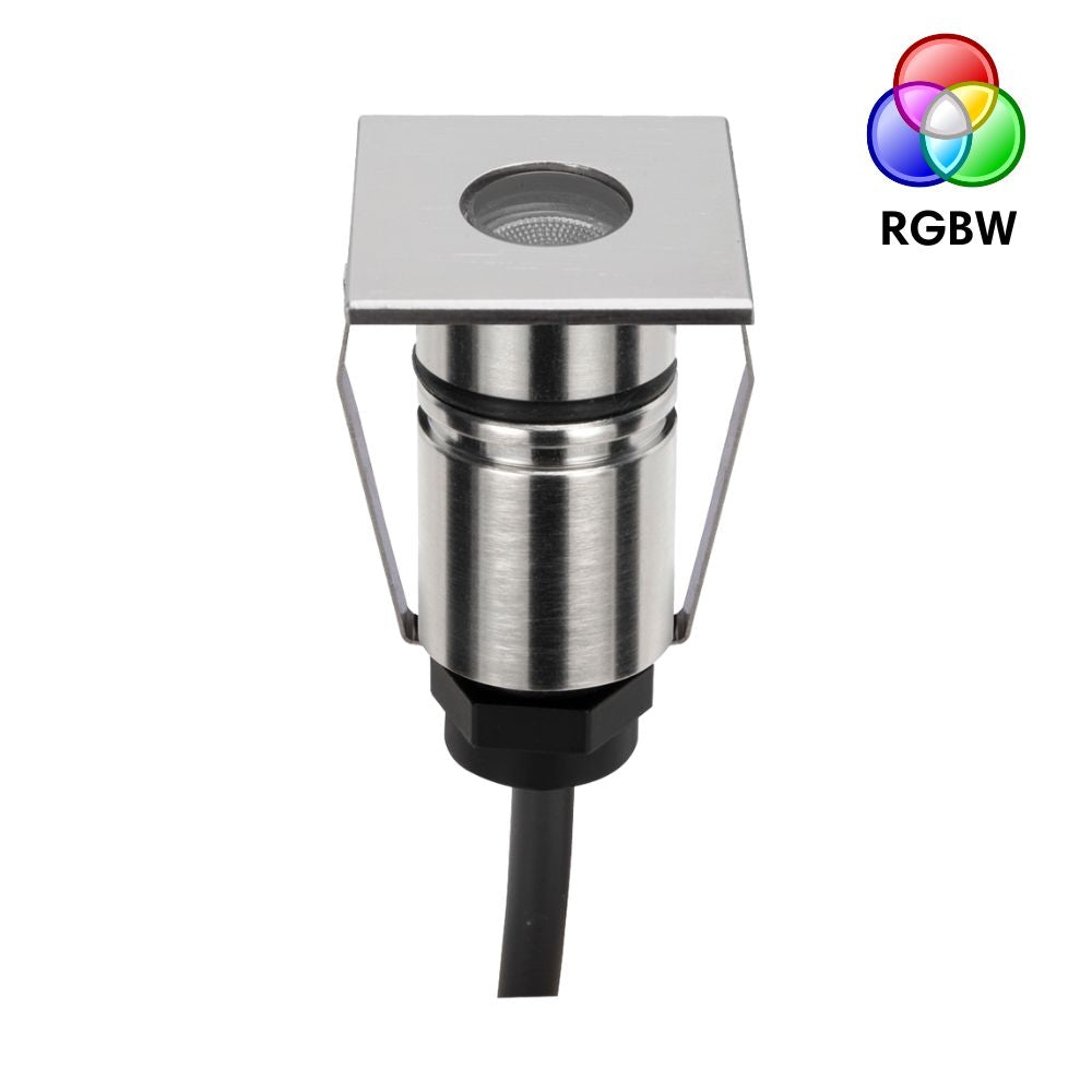 Domus EMIT-25-RGBW-STS LED Inground Light - 1W, 24V DC, 25mm, RGBW, IP67, Recessed, Stainless Steel - DRIVER REQUIRED-Domus Lighting-Ozlighting.com.au