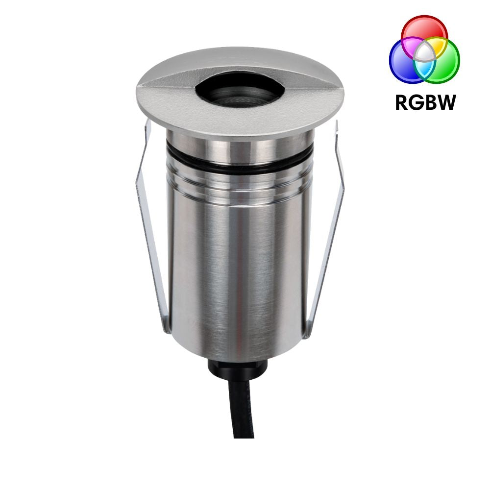 Domus EMIT-55-RGBW-STS LED Inground Light - 2.5W, 24V DC, 55mm, RGBW, IP67, Recessed, Stainless Steel - DRIVER REQUIRED-Domus Lighting-Ozlighting.com.au