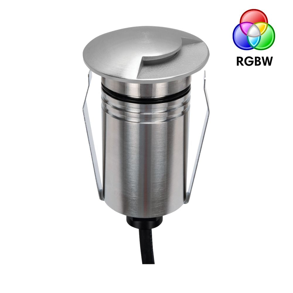 Domus EMIT-55-RGBW-STS LED Inground Light - 2.5W, 24V DC, 55mm, RGBW, IP67, Recessed, Stainless Steel - DRIVER REQUIRED-Domus Lighting-Ozlighting.com.au