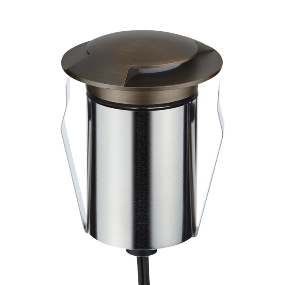 Domus EMIT-85-RGBW-AB LED Inground Light - 6W, 24V DC, RGBW, IP67, Recessed, Antique Brass - DRIVER REQUIRED-Domus Lighting-Ozlighting.com.au