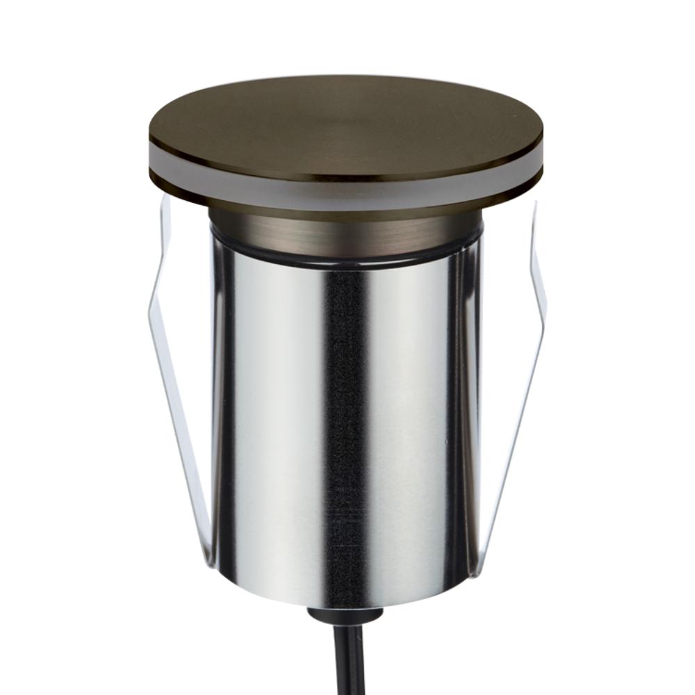 Domus EMIT-85-RGBW-AB LED Inground Light - 6W, 24V DC, RGBW, IP67, Recessed, Antique Brass - DRIVER REQUIRED-Domus Lighting-Ozlighting.com.au