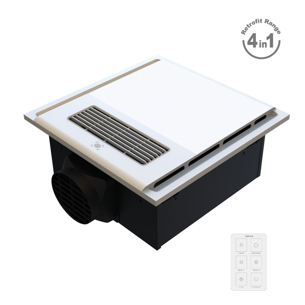 Domus HEATCORE - 4-In-1 Retrofit PTC Bathroom Heater-Domus Lighting-Ozlighting.com.au