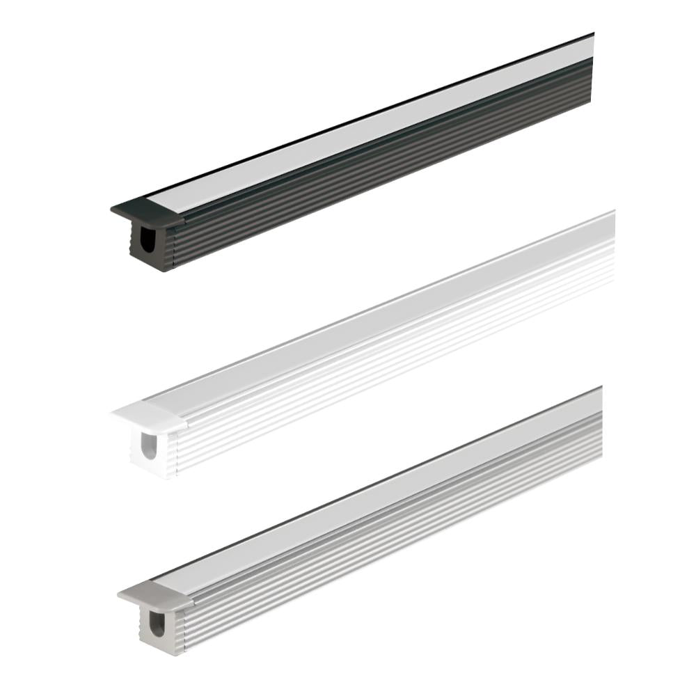 Domus MICRO-REC - LP-0809-RC Recessed LED Mounting Profile 1M Length-Domus Lighting-Ozlighting.com.au