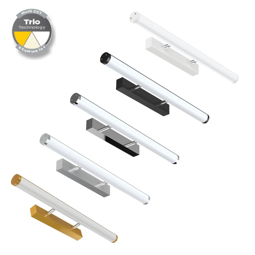 Domus MIRROR-10 LED Wall Vanity or Picture Light - 10W, Tri-Colour, 580mm-Domus Lighting-Ozlighting.com.au