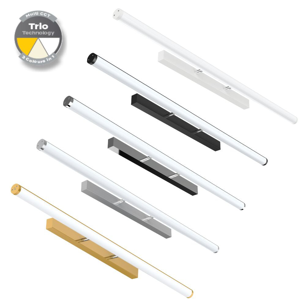 Domus MIRROR-20 LED Wall Vanity or Picture Light - 20W, Tri-Colour, 1140mm-Domus Lighting-Ozlighting.com.au