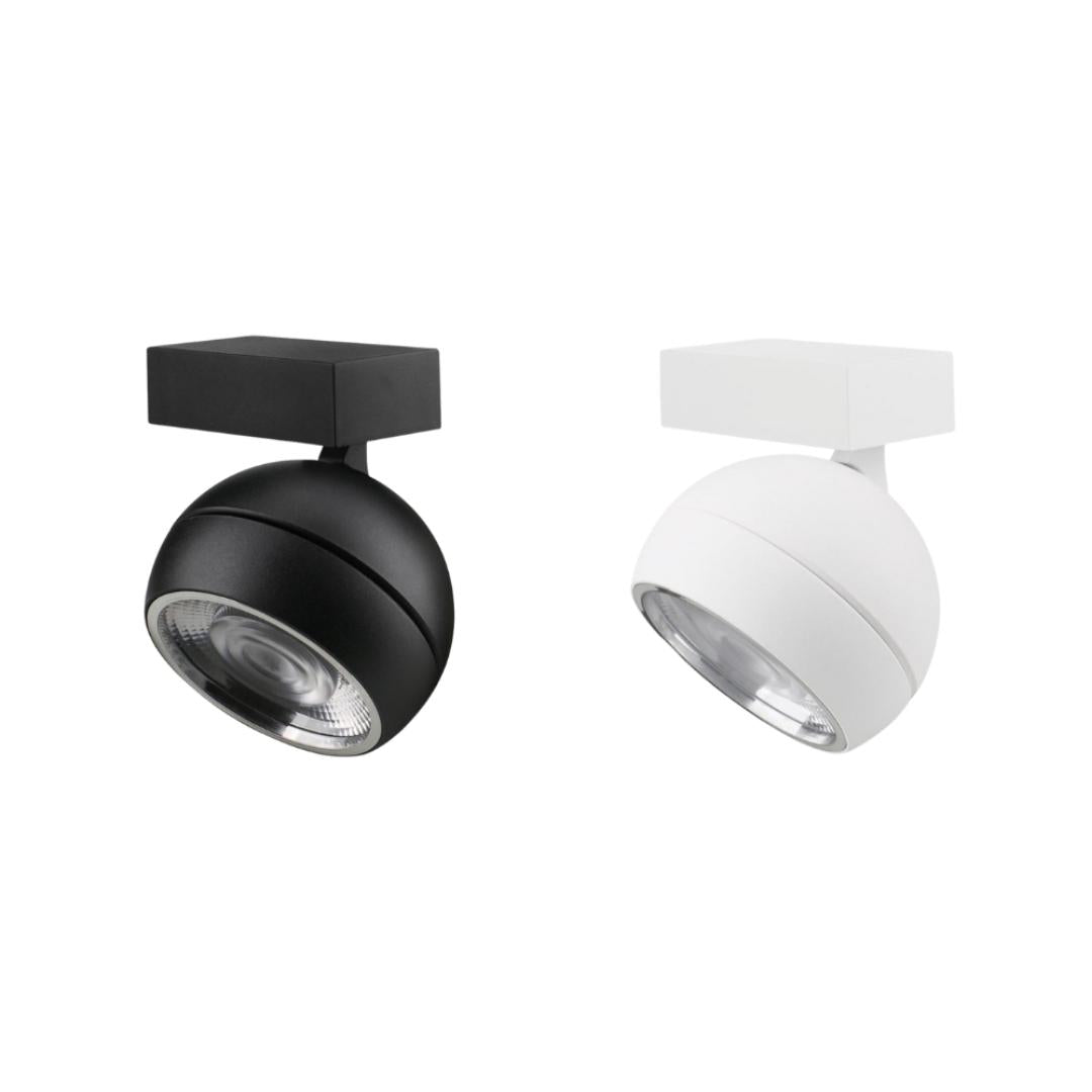 Domus MOON-WALL-FLOOD Tri-Colour LED Wall Light - Black-Domus Lighting-Ozlighting.com.au