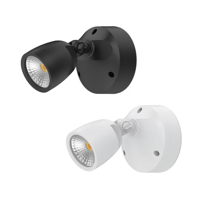 Domus MURO-ECO-10 - 10W LED Tri-Colour Single Head Exterior Polycarbonate Coastal Spotlight IP65-Domus Lighting-Ozlighting.com.au