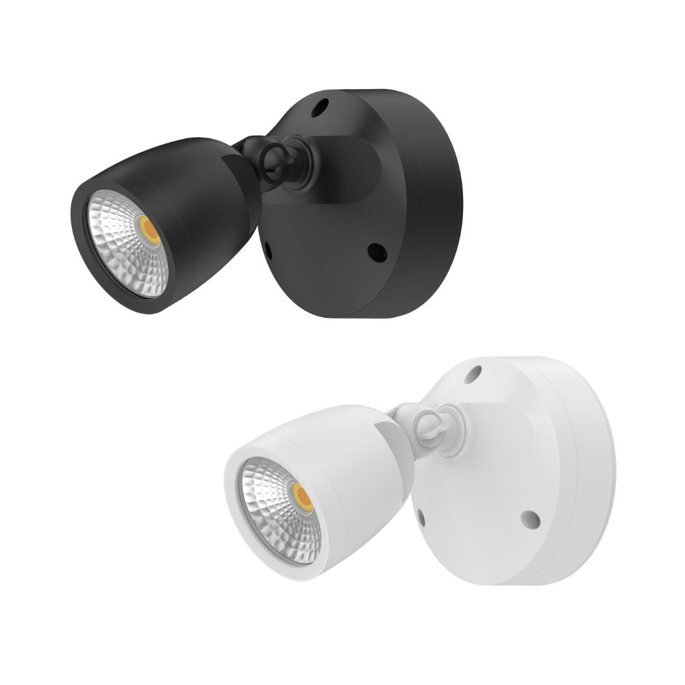 Domus MURO-ECO-10 LED Spotlight - 10W, Tri-Colour, IP65, Single, Coastal-Domus Lighting-Ozlighting.com.au