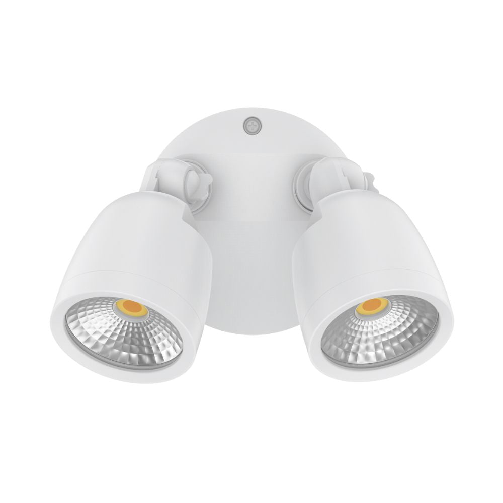 Domus MURO-ECO-20 LED Spotlight - 20W, Tri-Colour, IP65, Twin Head, Coastal-Domus Lighting-Ozlighting.com.au