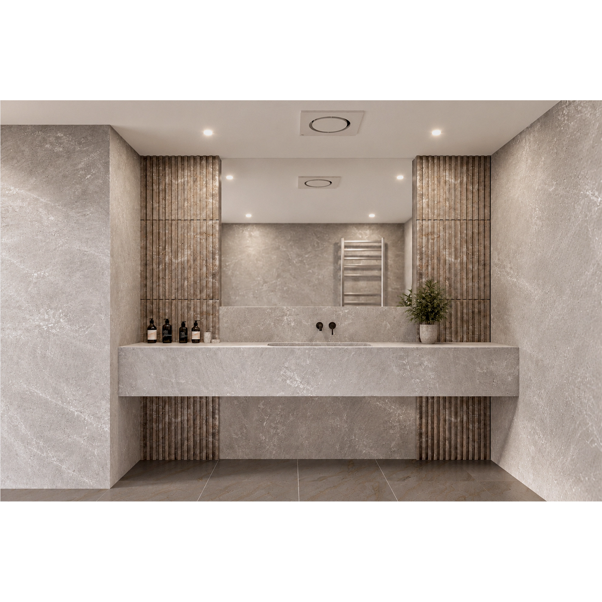 Domus ORBIS 4-In-1 Retrofit PTC Bathroom Heater-Domus Lighting-Ozlighting.com.au