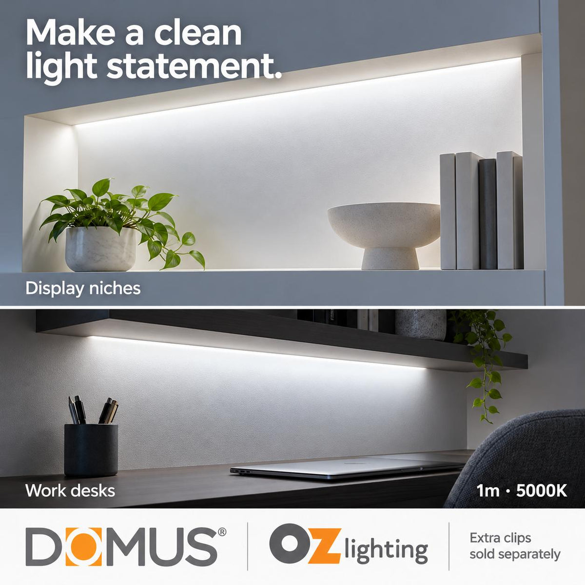 Domus PLEO 1 Metre 14.4W/m Cool White Outdoor Strip and Driver Bundle-Domus Lighting-Ozlighting.com.au
