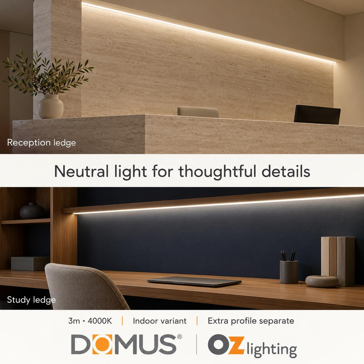 Domus PLEO Micro 3 Metre 9.6W/m Neutral White Outdoor Strip and Driver Bundle-Domus Lighting-Ozlighting.com.au