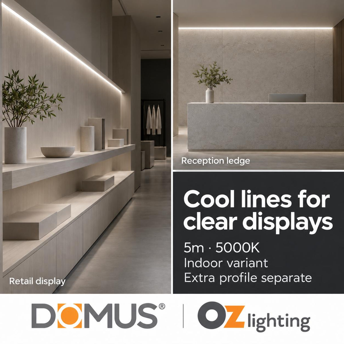 Domus PLEO Micro 5 Metre 9.6W/m Cool White Outdoor Strip and Driver Bundle-Domus Lighting-Ozlighting.com.au