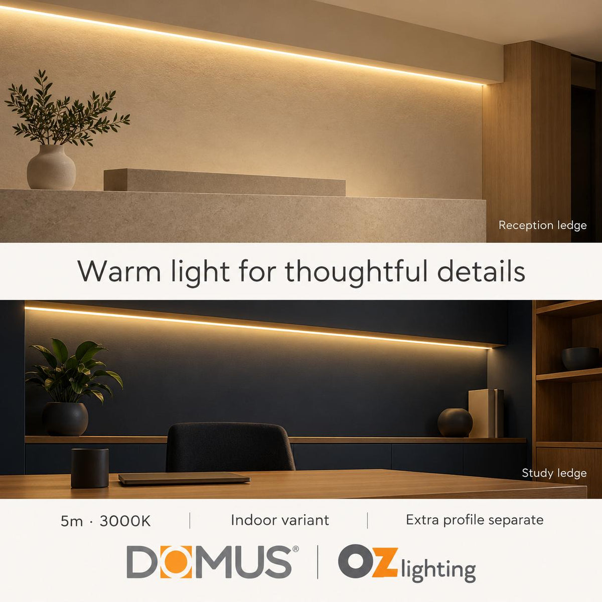 Domus PLEO Micro 5 Metre 9.6W/m Warm White Outdoor Strip and Driver Bundle-Domus Lighting-Ozlighting.com.au