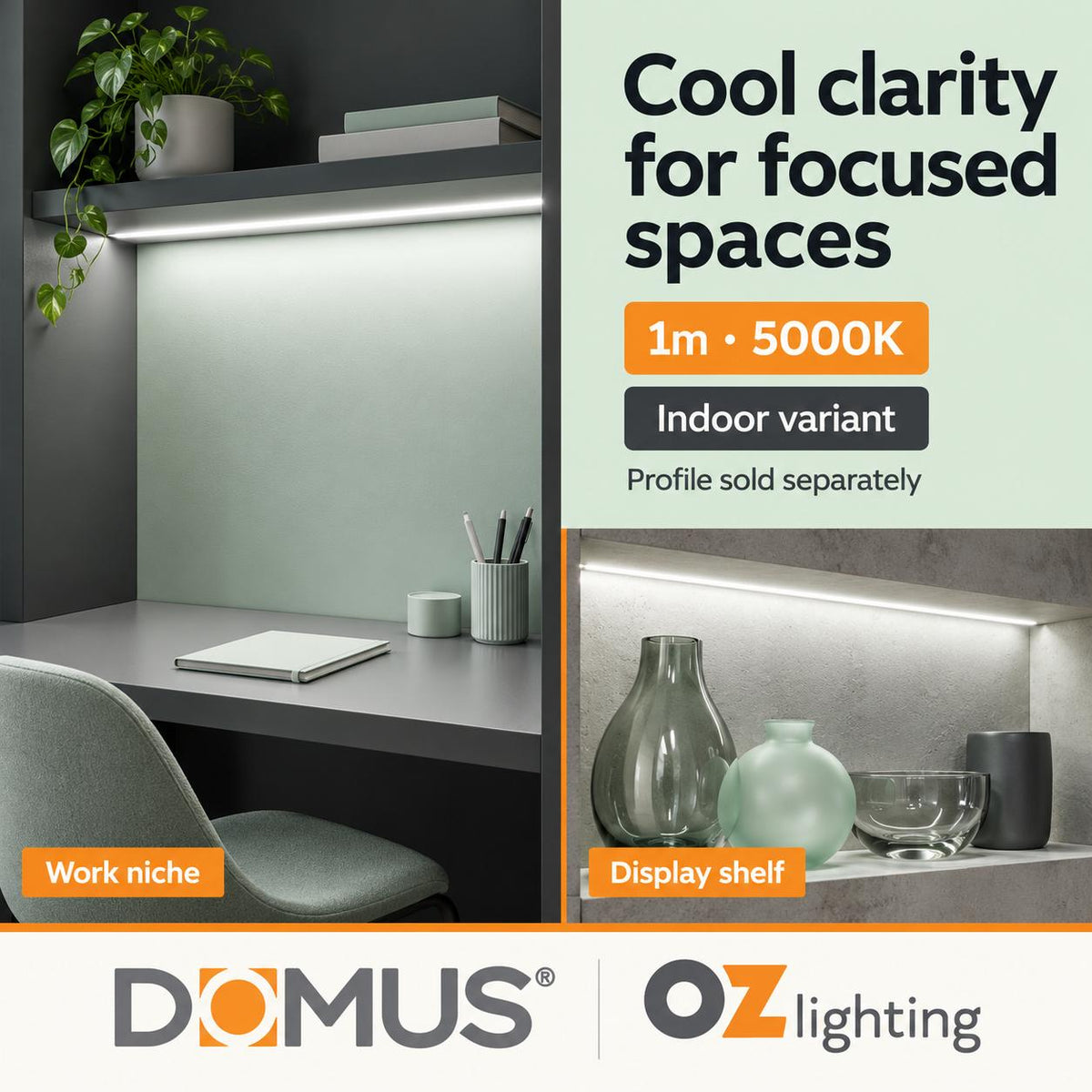 Domus PLEX 1 Metre 20W/m Cool White Outdoor Strip and Driver Bundle-Domus Lighting-Ozlighting.com.au