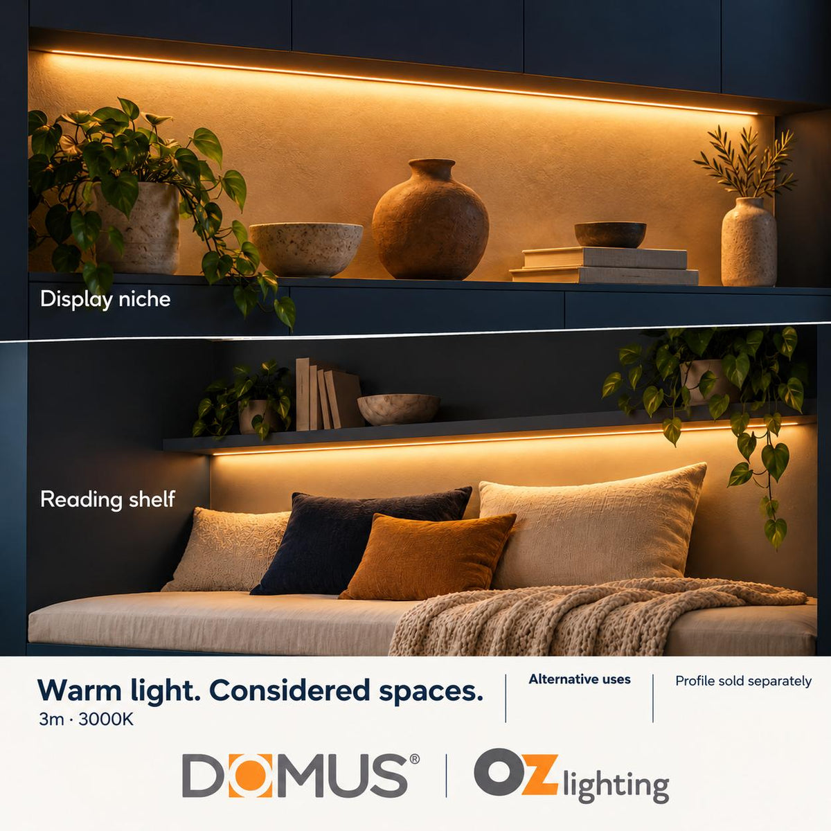 Domus PLEX 3 Metre 20W/m Warm White Outdoor Strip and Driver Bundle-Domus Lighting-Ozlighting.com.au
