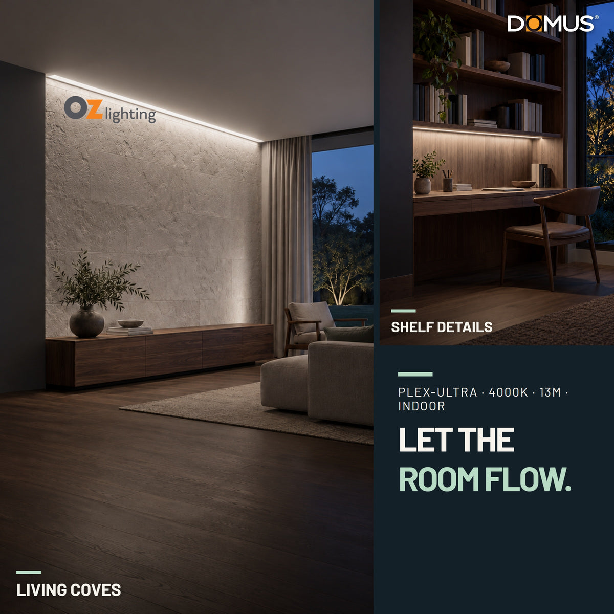 Domus PLEX Ultra 13 Metre 10W/m Neutral White Strip and Driver Bundle-Domus Lighting-Ozlighting.com.au