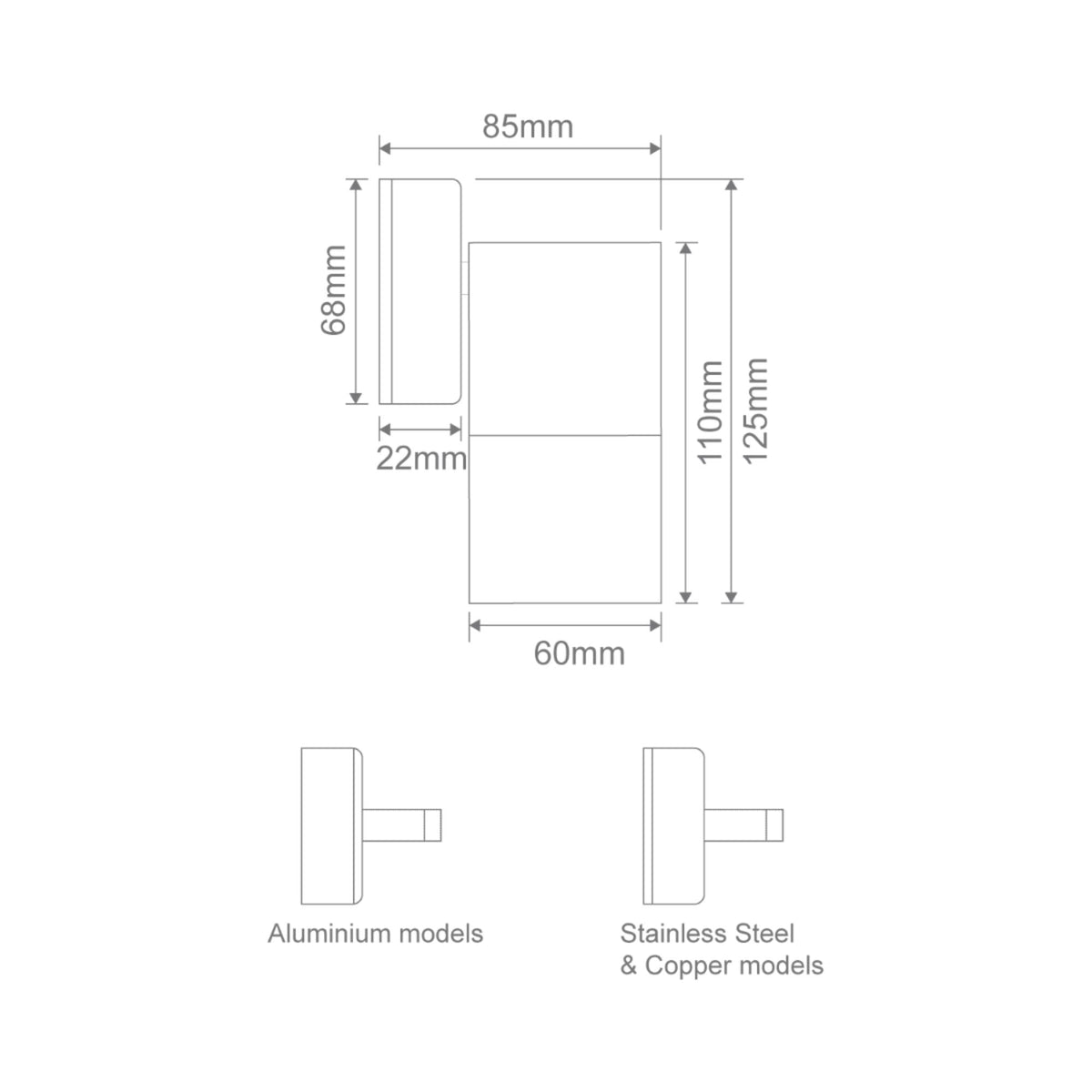 Domus SHADOW-1WB - 6W 3-CCT 12V Down Only Exterior LED Wall Light IP65 DRIVER REQUIRED-Domus Lighting-Ozlighting.com.au